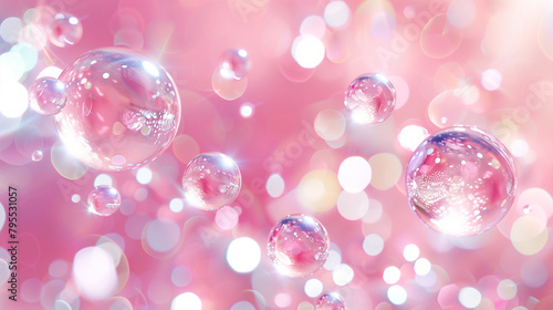 Ethereal Beauty: Crystal Glass Bokeh Background