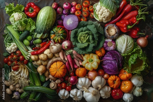 vegetables and fruits composition