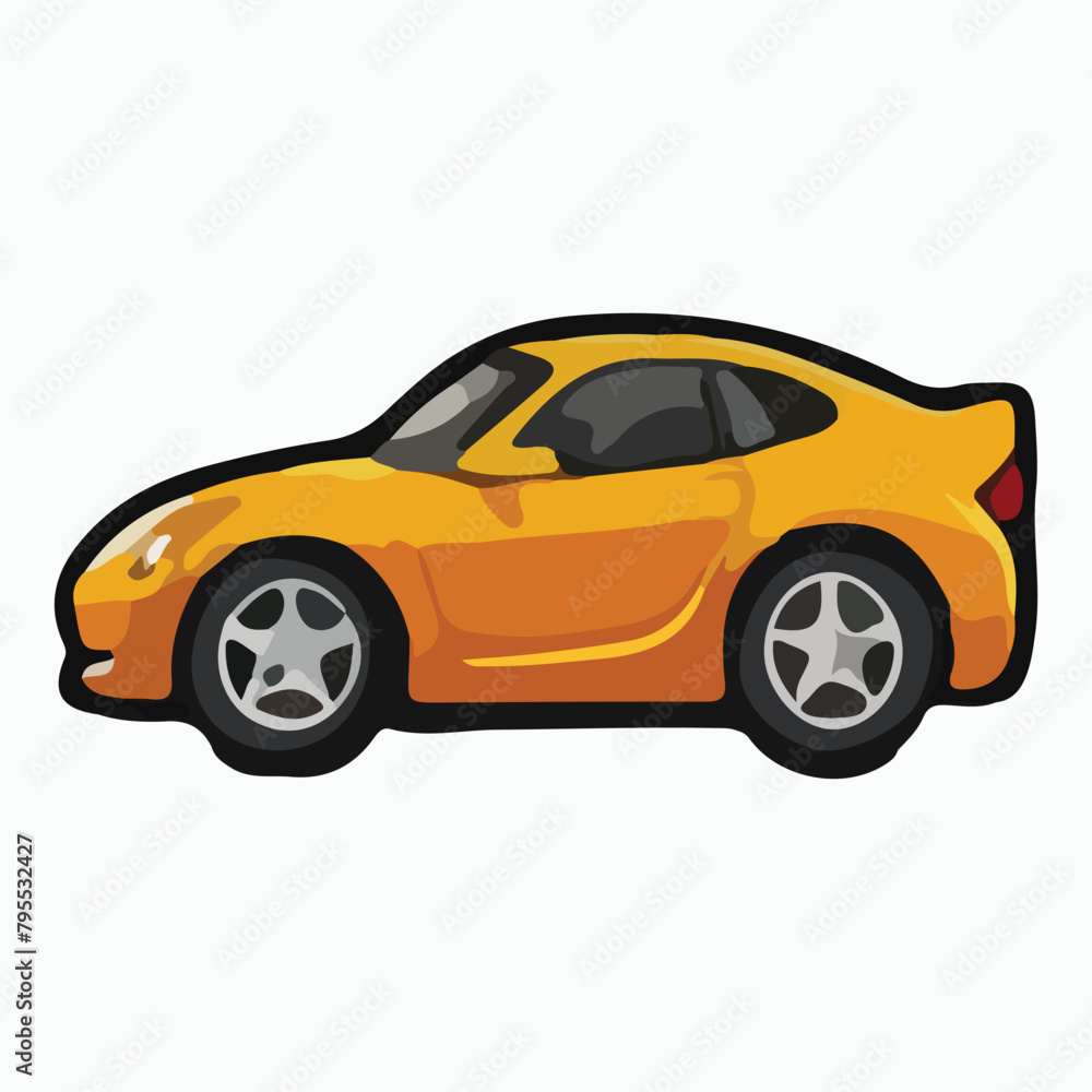 Car vector icon. Isolated simple side car logo illustration. Car vector icon. Isolated simple side car logo illustration.