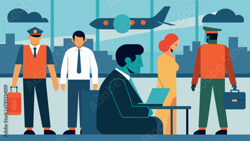 A suious individual detained at the airport as authorities use neurological surveillance to assess their intentions and determine whether further.