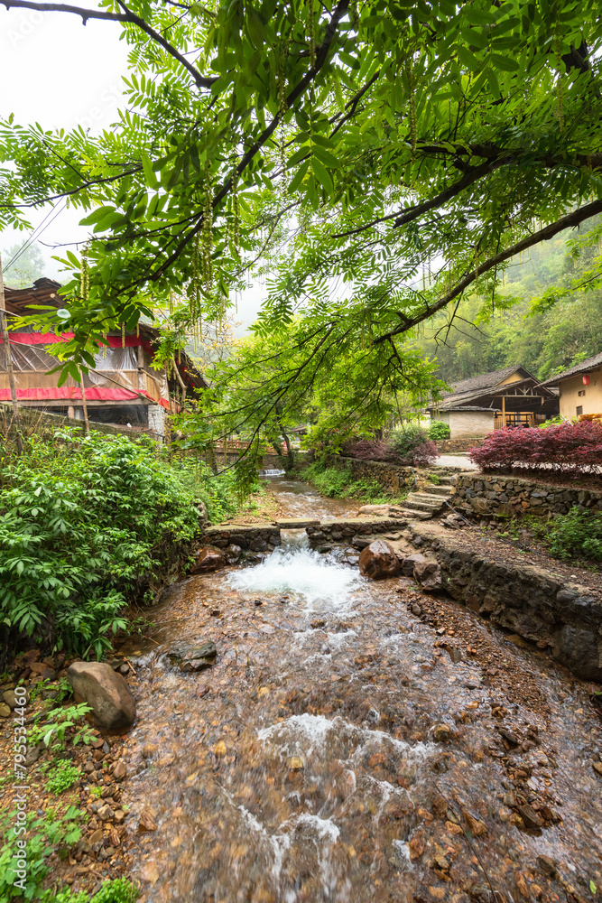 Beautiful rural scenery of Dachong Tanyao, Hezhou, Guangxi, China Beautiful rural scenery of Dachong Tanyao, Hezhou, Guangxi, China
