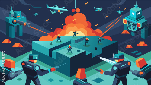 A strategic warfare game that allows players to control and deploy armies through neural interfaces leading to intense battles in augmented reality..