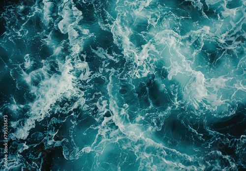 water surface of a pool with waves