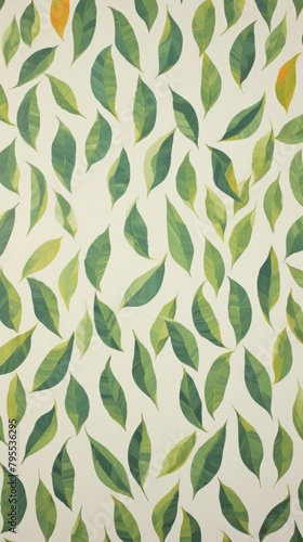 Biggest jumbo tea leaves pattern backgrounds wallpaper. photo