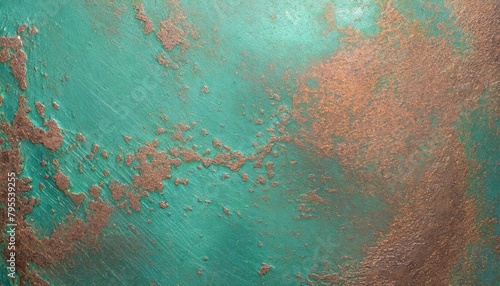 酸化した銅のテクスチャ photo