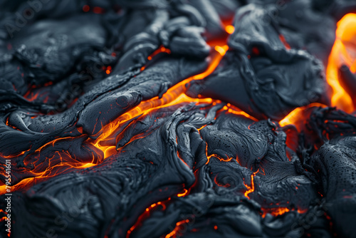 Lava-like surface under extreme heat, power of nature 8k wallpaper background