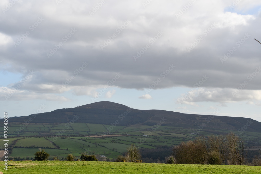 Fototapeta premium Wiev to brandon Hill from Croghan Hill, County Kilkenny, Ireland