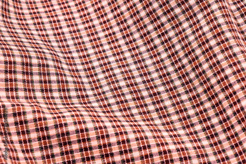 Fabric plaid texture. Cloth background. Fabric texture background. © Aleksei