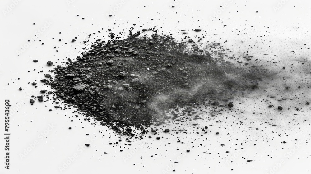 A monochrome image of a mound of earth emitting smoke from its peak and base A monochrome image of a mound of earth emitting smoke from its peak and base