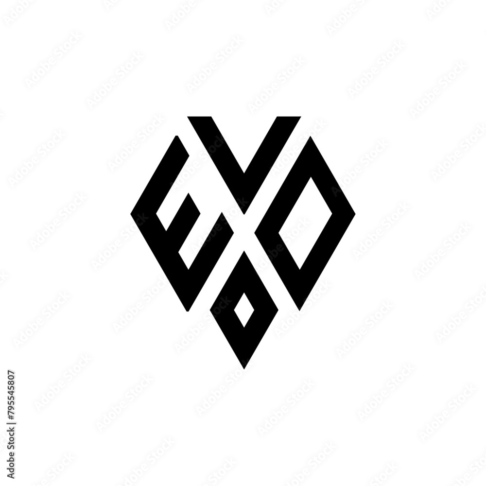 EVO letter logo design. EVO letter in circle shape. EVO Creative three letter logo. Mordern logo with three letters. EVO circle logo. EVO vector design logo