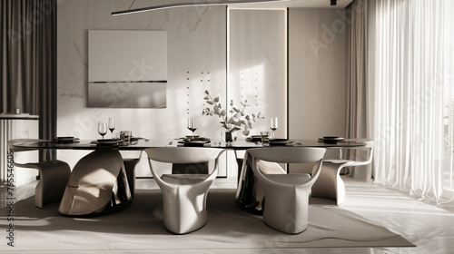 Chic Monochrome Dining  Intimate Gatherings