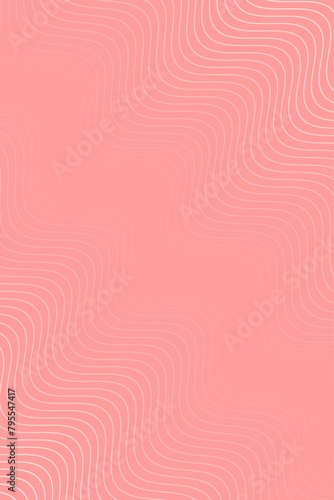 Abstract background with waves for banner. Standart poster size. Vector background with lines. Element for design isolated. Red gradient. Brochure, booklet. Summer, spring. Mother's Day photo