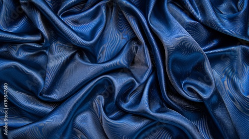  A close-up of a blue cloth with ultra-high texture resolution Ideal for use as a background or wallpaper