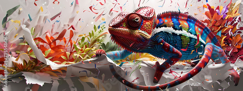 Chromatic Leap: The Chameleon's Artistic Emergence