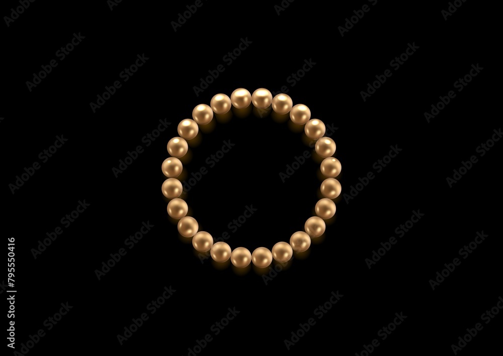 Golden balls circle frames on a dark background Golden balls circle frames on a dark background