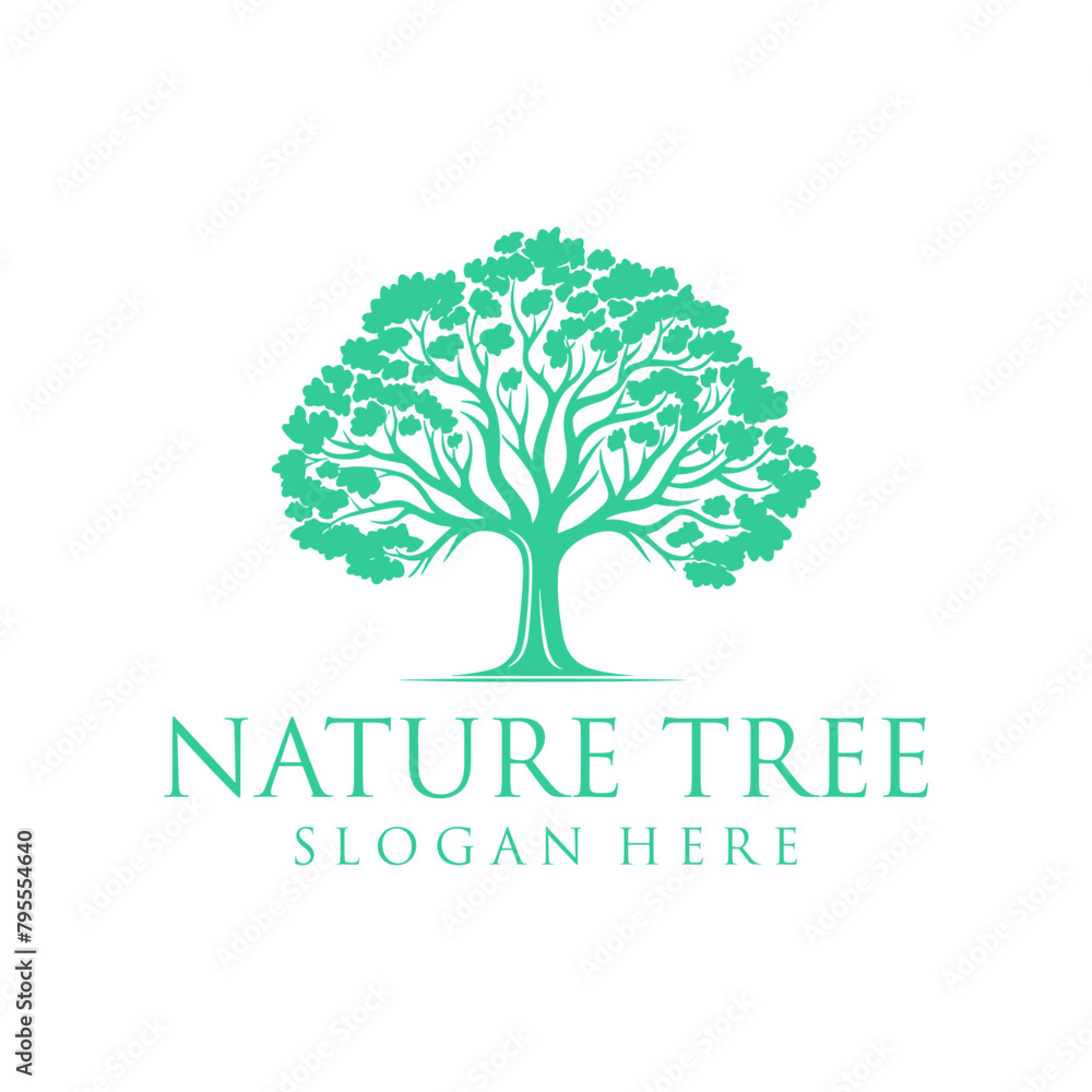 The tree, foundation and non profit logo vector illustration