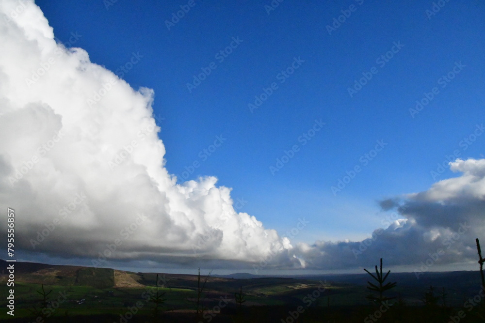 Clouds in the sky. Coppanagh Hill, Co. Kilkenny, Ireland Clouds in the sky. Coppanagh Hill, Co. Kilkenny, Ireland