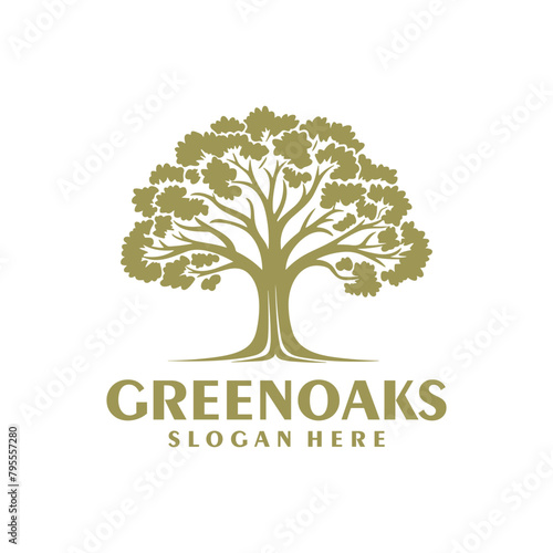 The tree, foundation and non profit logo vector illustration