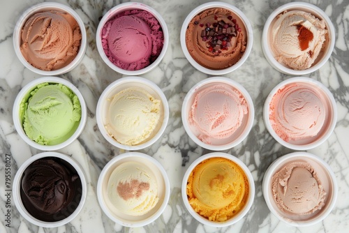 Lifestyle flavors in dessert offer indulgent scoops of cartoon ice cream, featuring a refreshing gelato that is both tasty and artisan-crafted.