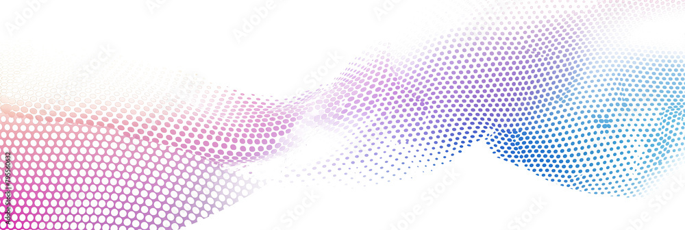 Abstract and wavy colourful halftone isolated on a transparent background. Abstract and wavy colourful halftone isolated on a transparent background.
