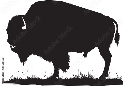 american bison silhouette