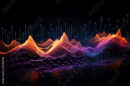 Music Visualizer Beatsynced graphics that pulsate and morph with the rhythm of the music, perfect for artists  YouTube channels or visual accompaniments at live music events photo