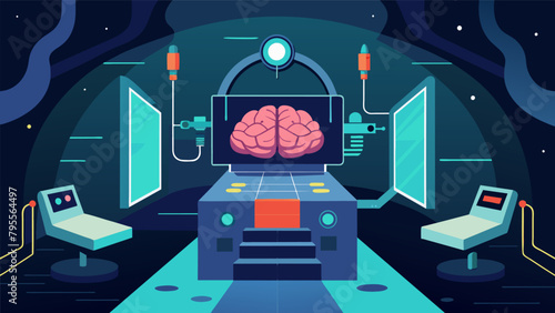 An underground bunker turned into a brain optimization training center utilizing virtual reality and advanced brainwave entrainment techniques..