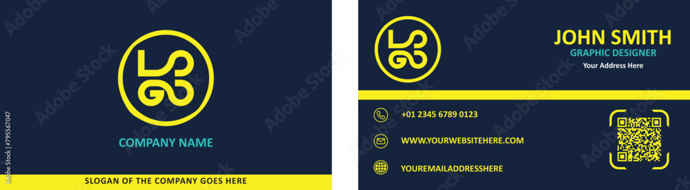 A colorful business card design A colorful business card design
