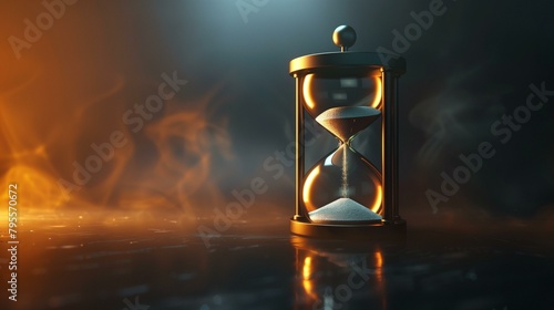 hourglass on fire, old-fashioned symbol idea antique speed