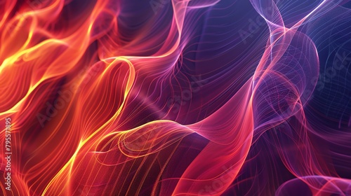 Abstract image of a colorful flame photo
