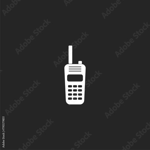  Wireless Receiver icon isolated on black background