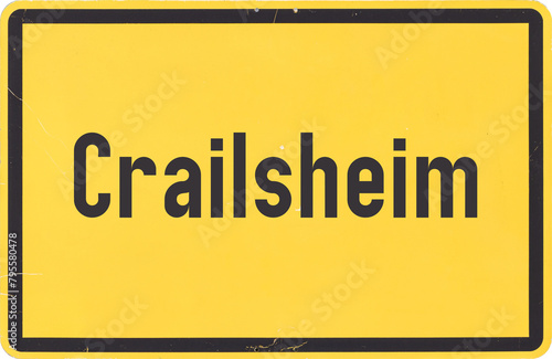 Ortsschild Crailsheim photo