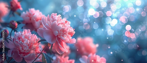 Pink Flowers on Table