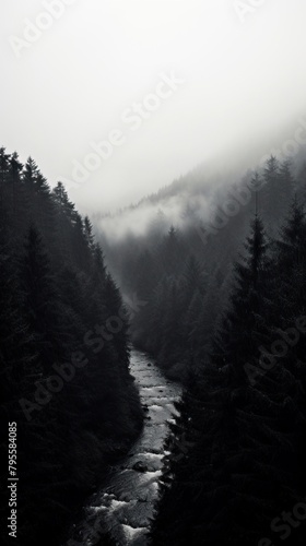 Photography of forest with mountains outdoors nature plant.