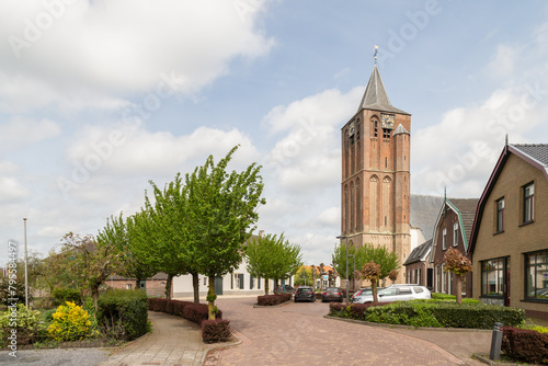 Rural Dutch village Lienden in the Betuwe.