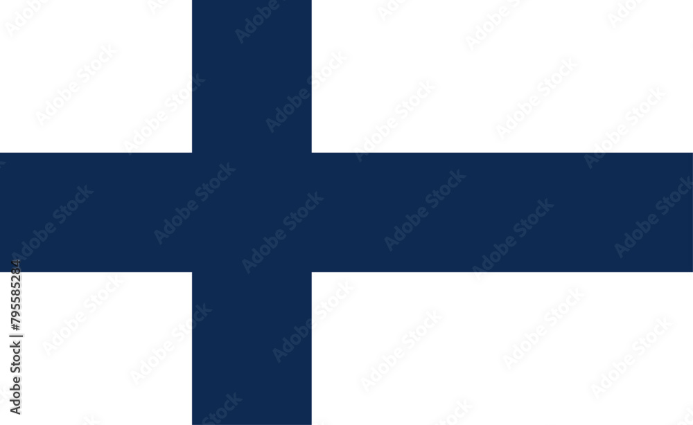 Finnish flag vector illustration. The national flag of Finland. Finnish flag vector illustration. The national flag of Finland.