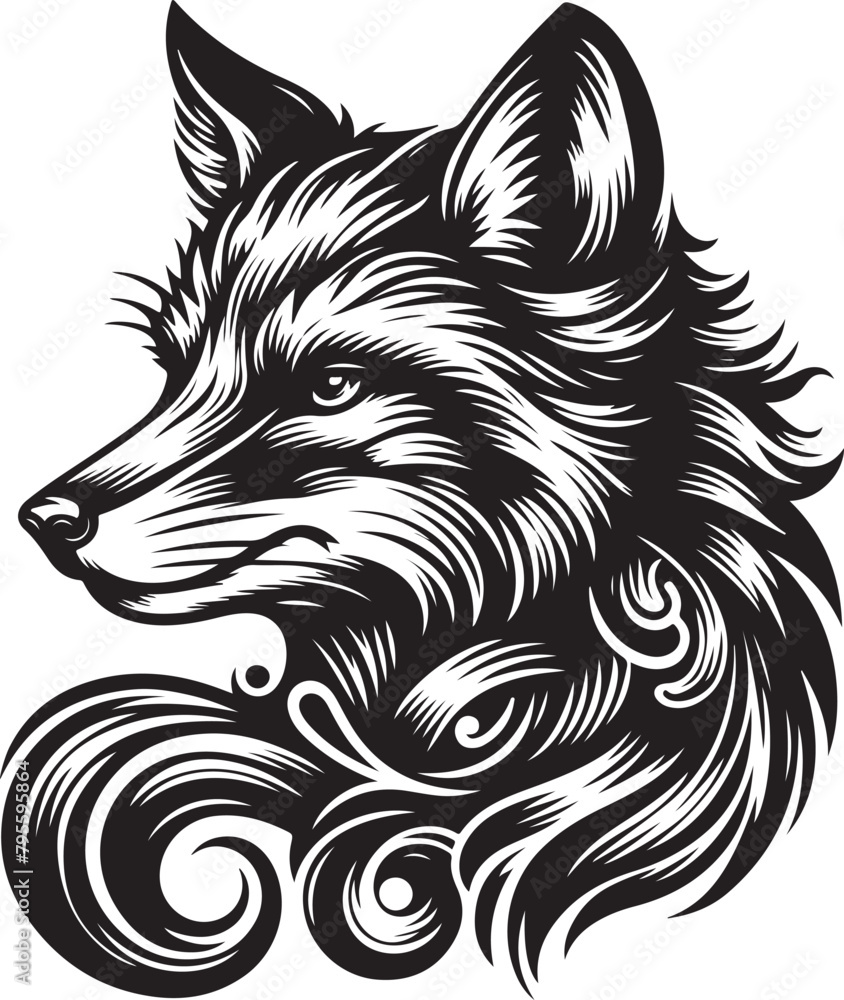 Fototapeta premium fox vector