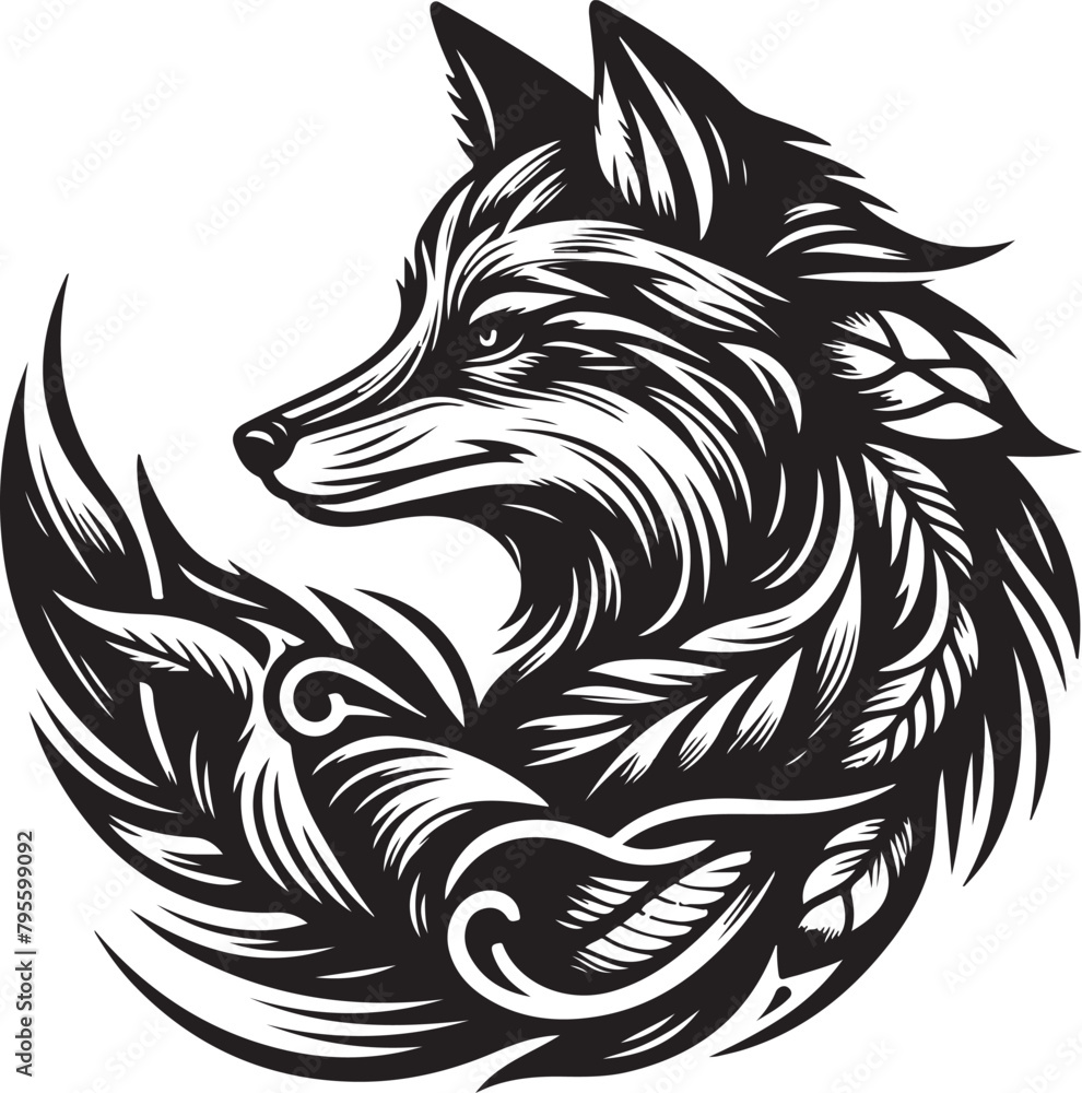Fototapeta premium fox vector