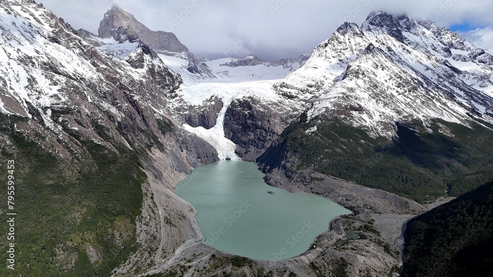 Glaciar Los Perros, Torres del Paine foto de Stock Adobe Stock