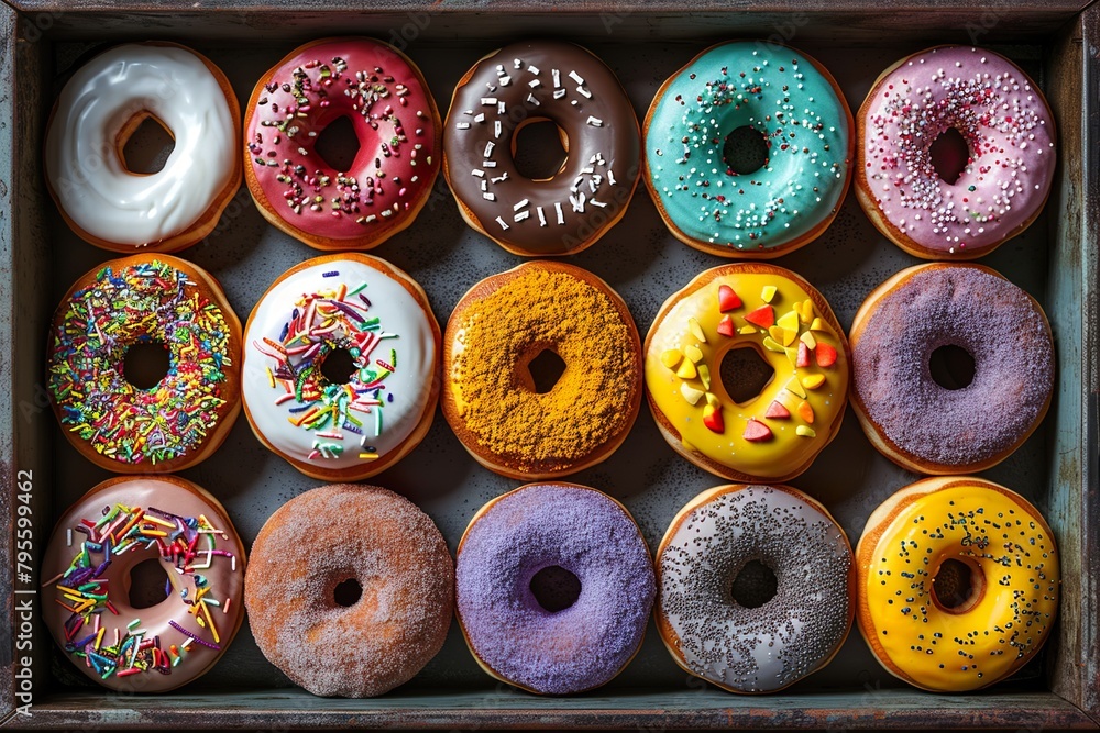 Donuts Day decoration isolated collection. Donuts Day decoration isolated collection.