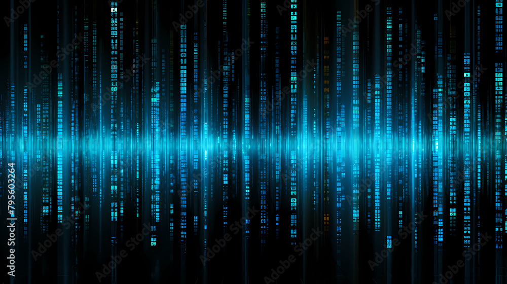 Blue binary code background Blue binary code background