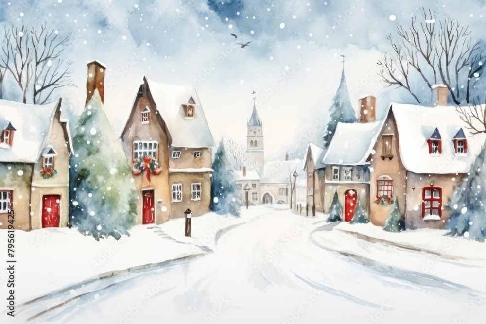 Fototapeta premium Christmas festival christmas winter snow