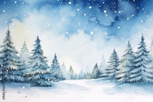 Christmas snow backgrounds landscape © Rawpixel.com
