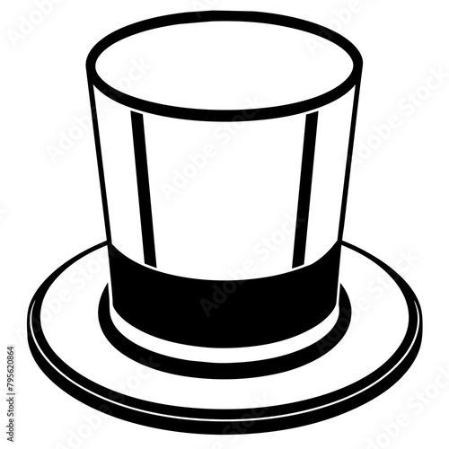 black hat isolated on white