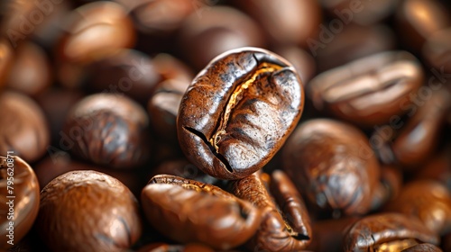 A Close-up of Coffee Beans
