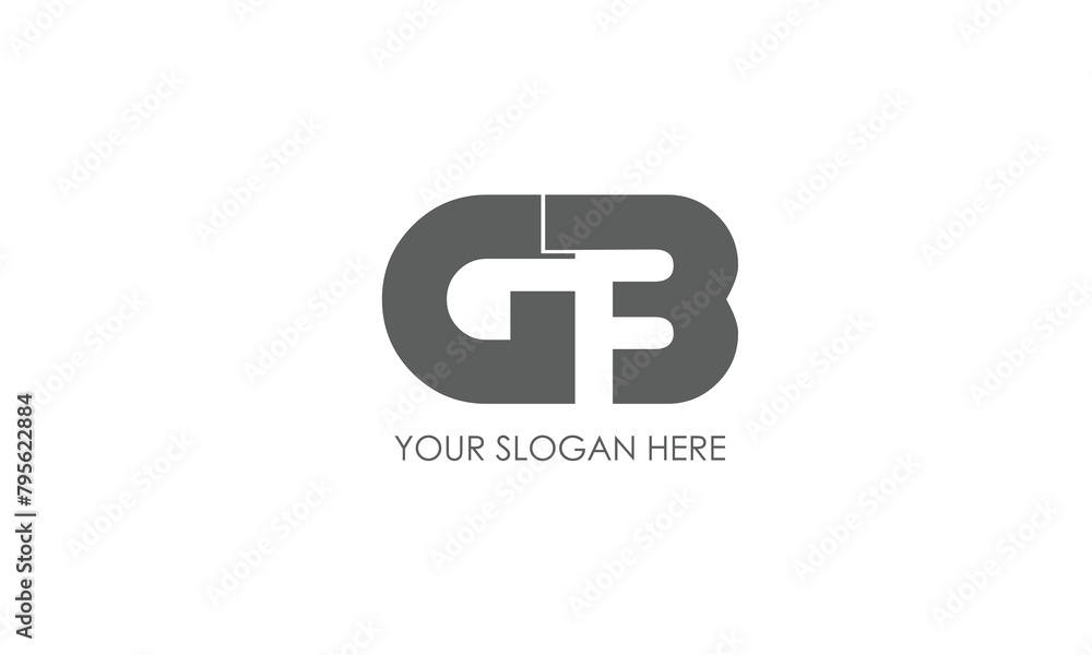 Alphabet letters Initials Monogram logo GB, BG, G and B Alphabet letters Initials Monogram logo GB, BG, G and B