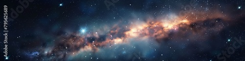 milky way in space. photo