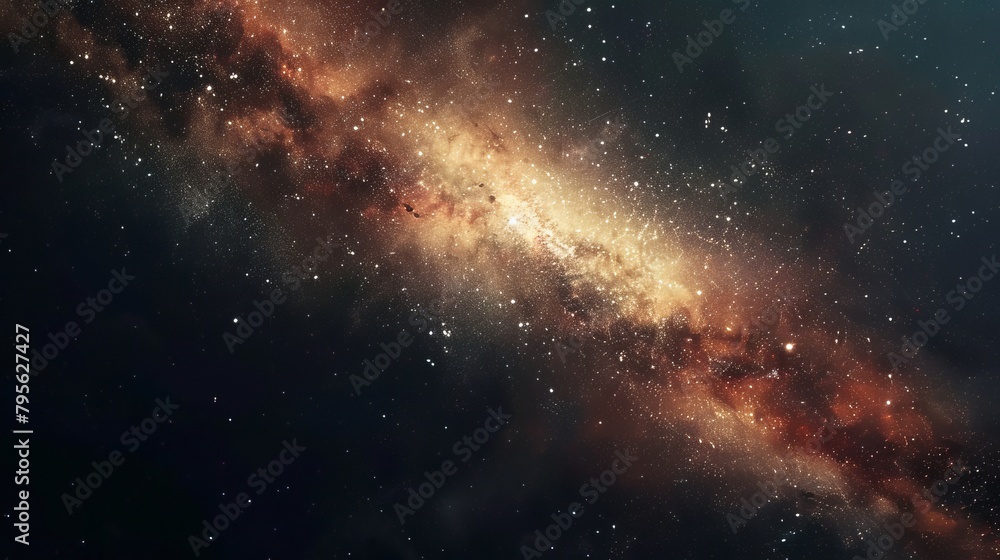 milky way in space.