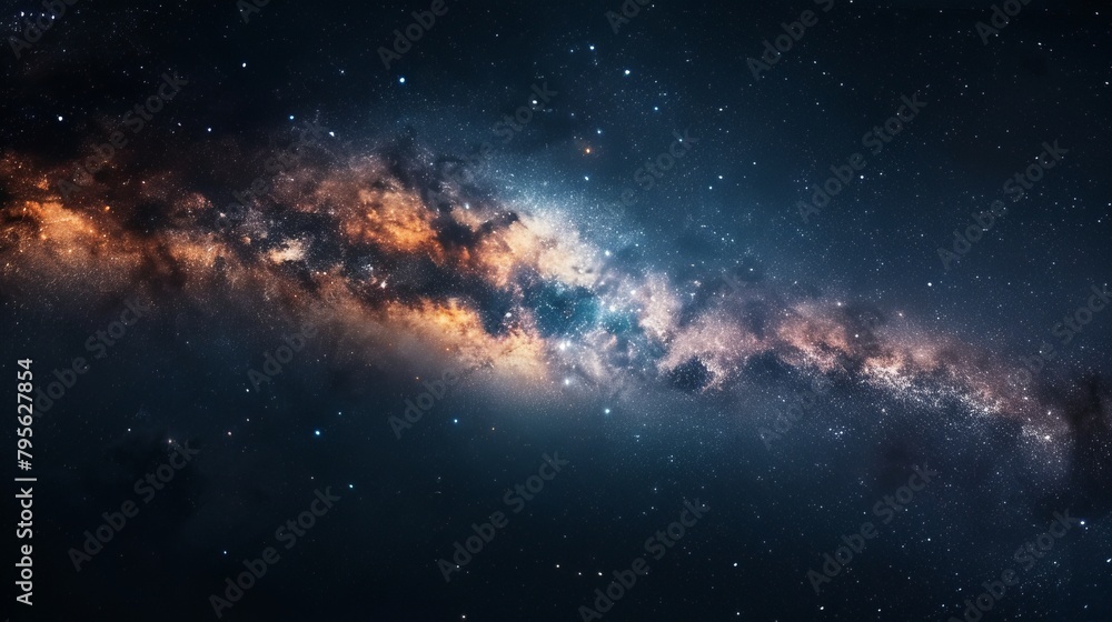 milky way in space. milky way in space.