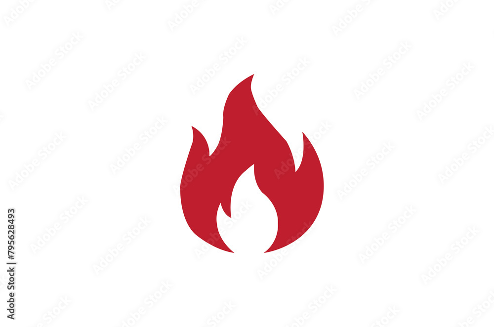 Flame icon illustration Flame icon illustration